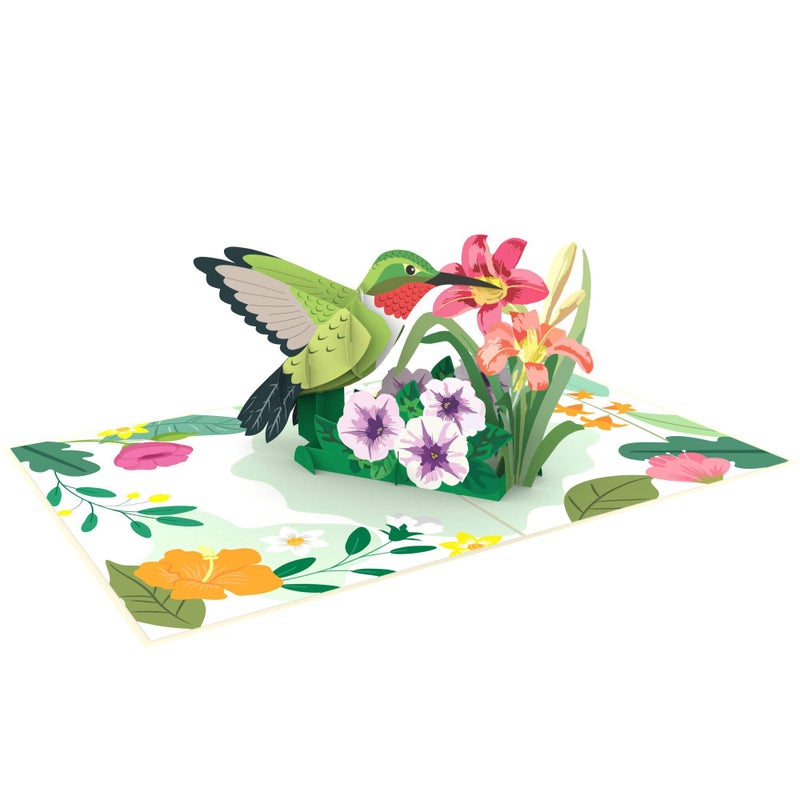 Liif Hummingbird Mother's Day 3D Greeting Pop Up Card Card For All Occasions, Father's Day, Happy Birthday, Anniversary, Retirement, Thinking Of You, Get Well, Hummingbird Gifts For Women, Bird Lover - Image 2